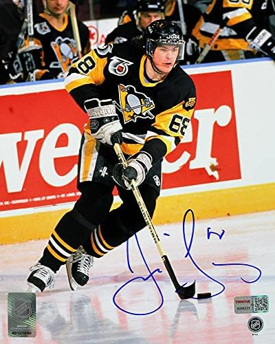 Jaromir Jagr חתימה פיטסבורג פינגווינים 8x10 צילום - תמונות NHL עם חתימה