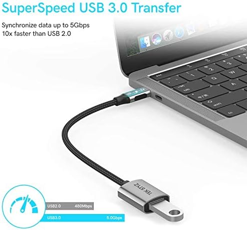 מתאם Tek Styz USB-C USB 3.0 תואם ל- Motorola Moto Z Droid Edition 32GB OTG Type-C/PD ממיר USB 3.0 נשי.