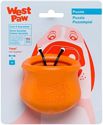 West Paw Zogoflex Toppl Treat Dispingsing Toy Toy Bundle - צעצועים לעיסה אינטראקטיביים לכלבים - צעצוע כלבים לעיסות מתונות, להביא, לתפוס