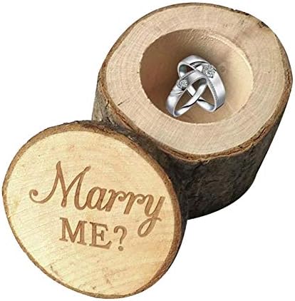 1 חתיכה עץ חתונה טבעת תיבת כפרי עץ טבעת מקרה כפרי חתונה טבעת תיבת בציר חתונה טבעת תיבת עץ עגול טבעת תיבת עץ טבעת מחזיק לחתונה חג האהבה