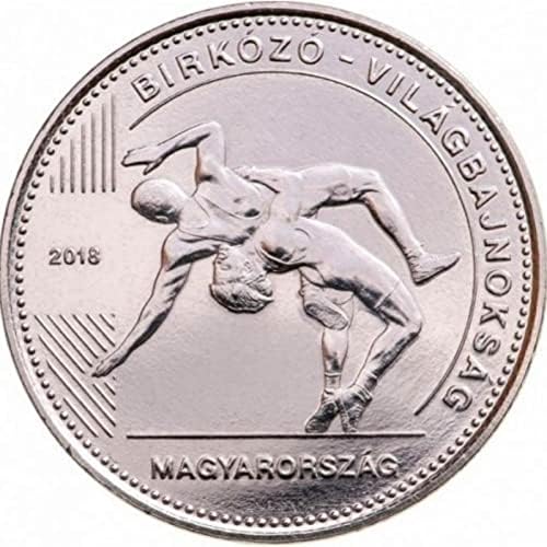 הונגריה 50 Forint 2018 אליפות העולם להיאבקות עולמית UNC מקוריים מקוריים מקוריים מטבעות מטבעות מטבעות