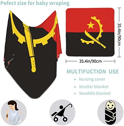 דגל של שמיכת תינוקת של אנגולה מקבלת שמיכה לתינוקות לכיסוי יילוד עטיפת פעוטון