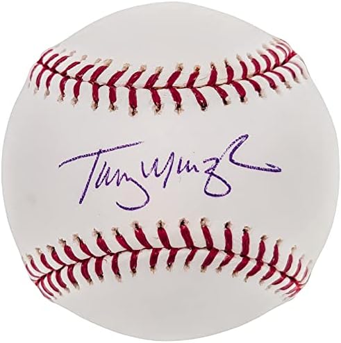 טומי מנצלה חתימה על חתימה רשמית MLB בייסבול יוסטון אסטרוס Tristar Holo 6130330 - כדורי בייסבול עם חתימה