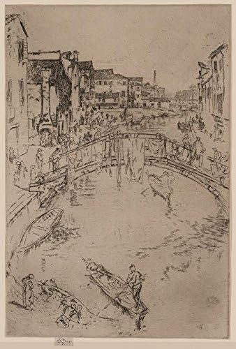צילום Histhericalfindings: הגשר, גונדולות, תעלה, גשר, ונציה, איטליה, 1886, ג'יימס מקניל וויסלר