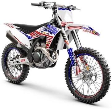 2011-2012 SX Merica USA Senge Graphics ערכה מלאה עם Rider I.D. תואם ל- KTM