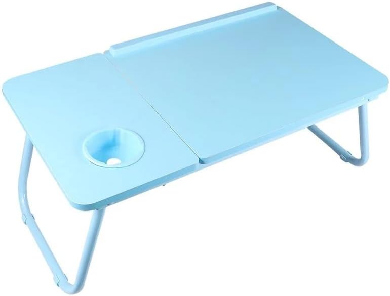 ZSEDP מתקפל רמות שולחן מחשב מתכווננות ספר מחשב מחשב נייד שולחן מגש כוסות לספת מיטה