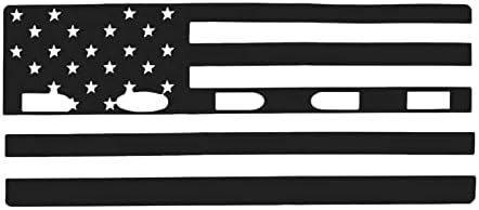 מדבקות זנב זנב ג'קאר דגל אמריקאי דגל אחורי מדבקת אור אחורית אביזרים חיצוניים תואמים לדודג 'צ'לנג'ר 2015-2023, שחור
