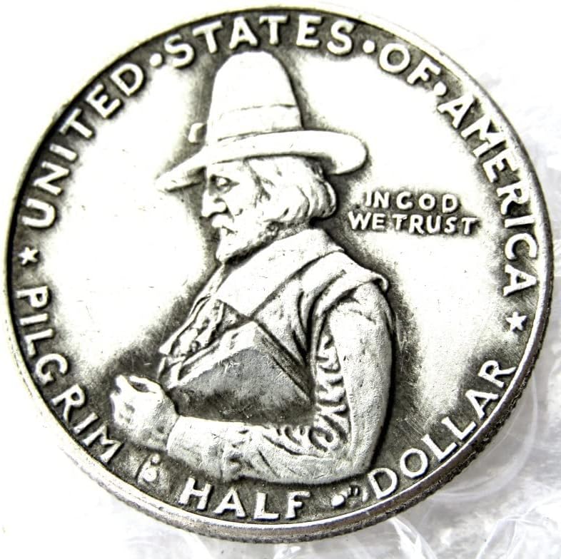 מטבע זיכרון של חצי דולר ארהב 1920 עותק זר מצופה כסף