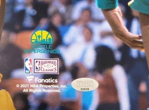 Xavier McDaniel חתימה 16x20 צילום סיאטל Supersonics MCS Holo מלאי 202460 - תמונות NBA עם חתימה