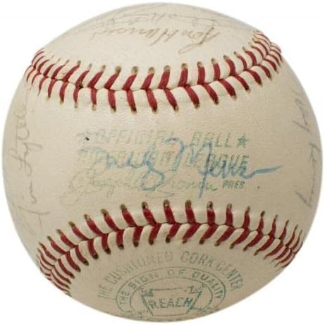 1970 קבוצת ינקי ניו יורק חתמה על הבייסבול תורמן מונסון + 20 אחרים JSA Loa - כדורי בייסבול חתימה