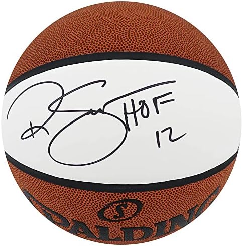 ראלף סמפסון חתום כדורסל לוח לבן של ספאלדינג עם HOF'12 - כדורסל חתימה