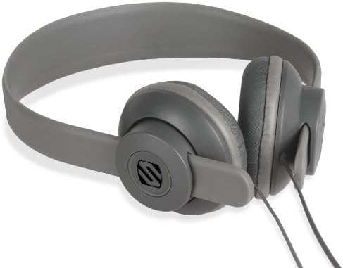 Scosche SHP400 -Gy Lobedope אוזניות על האוזן - אריזה קמעונאית - אפור