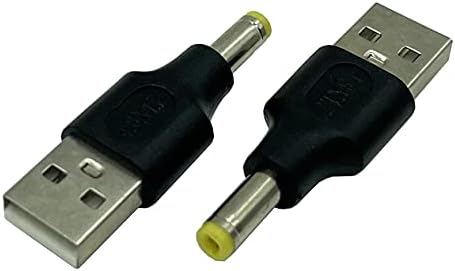DAFENSOY USB ל- DC מתאם, USB 2-Pack 2.0 זכר ל- DC 4.8 x 1.7 ממ מתאם כוח זכר לטעינה של מכשירים אלקטרוניים עם יציאות DC או USB