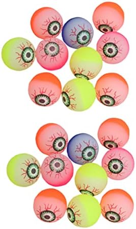Hanabass 40 יחידים מתפוצצים עיניים מגוונות צעצועים מגוונים כדורי כדורים לילדים כדורי עיניים מתנפחים לילדים כדורי עיניים קופצניים לילדים