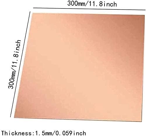 פליז צלחת נחושת גיליון רדיד נחושת גיליון סגול נחושת צלחת 6 גדלים שונים עבה 1. 5 ממ עבור, מלאכת יד, בעבודת יד חומר, פליז צלחת נחושת רדיד