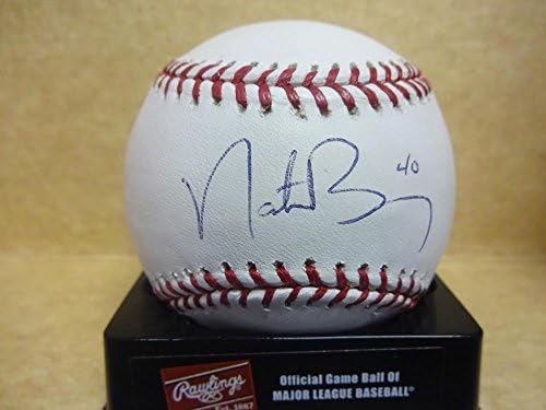 Nate Bumo Marlins/Phillies חתמו M.L. בייסבול w/coa - כדורי בייסד חתימה