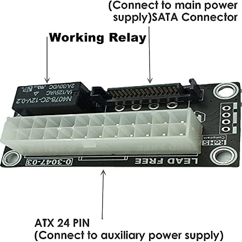 לוח סנכרון כוח Starter לוח SATA SATA כפול מתאם PSU מגשר מחבר אספקת חשמל מרובה ADD2PSU מתאם ATX 24PIN מתאם אספקת חשמל ומחבר שרשרת חיננית