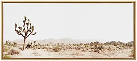 קייט ולורל סילבי בודד יהושע עץ ממוסגר בד קיר אמנות על ידי איימי פיטרסון אמנות סטודיו, 18 על 40 זהב, דקורטיבי טבע אמנות קיר