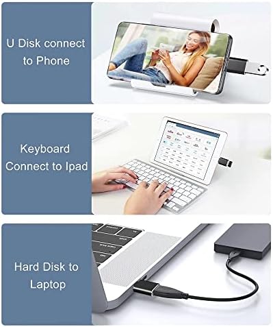 מתאם USB C ל- USB, 2 חבילה, תואם ל- MacBook