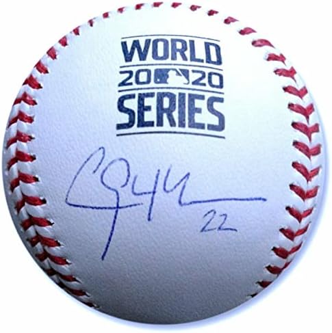 קלייטון קרשו חתום על חתימה 2020 סדרת העולם בייסבול La Dodgers MLB - כדורי חתימה