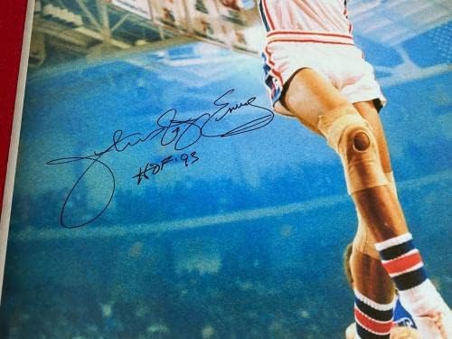 יוליוס ארווינג, חתימה תוספות. פוסטר 76'ers - תמונות NBA עם חתימה