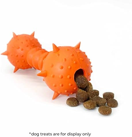 חיית מחמד אוכמניות גומי טבעי כלב צעצוע לעיסה 5 3/4 אינץ 'צורת עצם מקל דוקר