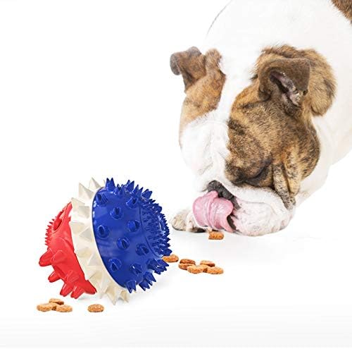 KISSBABY DOG CHEEWS צעצועים לעיסות אגרסיביות כדורי צעצוע של כלבים חורקים מברשת שיניים בלתי ניתנת להריסה