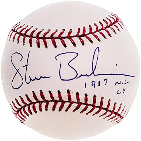סטיב בדוסיאן חתימה רשמי MLB בייסבול פילדלפיה פיליס 1987 nl cy Tristar Holo 8077387 - כדורי חתימה