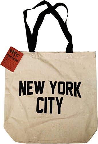 ניו יורק תיק בד ניו יורק מתנת מזכרות שחור רצועות
